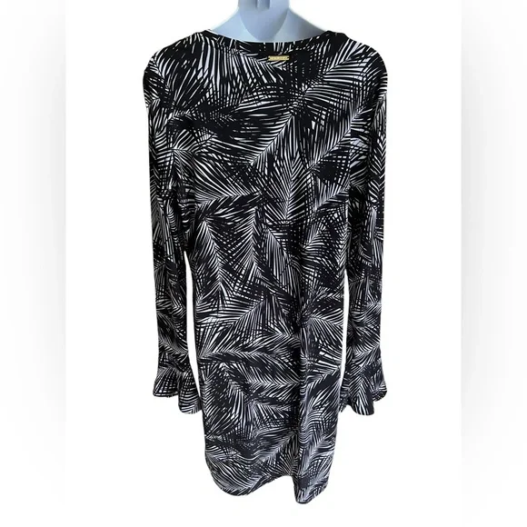 Micheal Kors form fitting, palm tree print. Stretchy material. Lightly worn - Picture 3 of 6